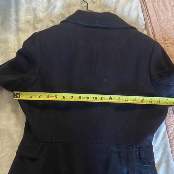 Lightweight coat: Navy Wool/viscose blend US 10 - Picture 8 of 9